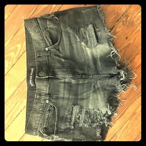 Distressed high waisted Express shorts